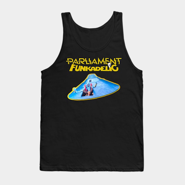 Vintage parliament funkadelic UFO Tank Top by Marjunai